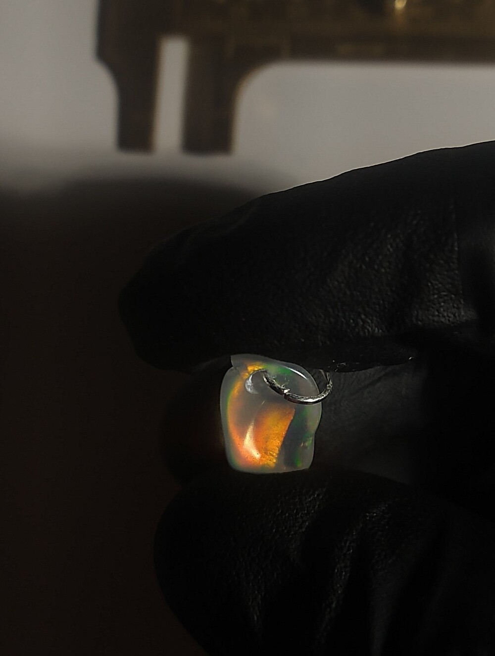 Beautiful Crystal Opal Pendant Natural